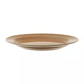 Тарелка мелкая Башкирский фарфор Принц 26,5 см золотисто-коричневый
