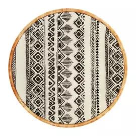 Тарелка мелкая Kutahya Porselen 25 см черно-белый