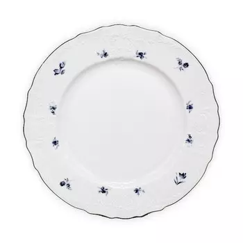 Тарелка мелкая Thun 1794 Bernadotte Синие мелкие цветы 25 см