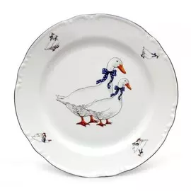 Тарелка мелкая Thun 1794 Констанция Гуси 24 см