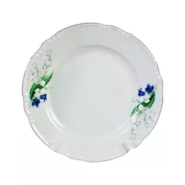 Тарелка мелкая Thun 1794 Констанция Ландыши 24 см