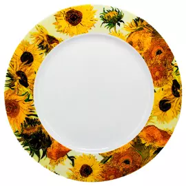 Тарелка мелкая Thun Cairo Подсолнухи 25 см