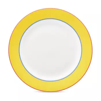 Тарелка обеденная Spode Калипсо костяной фарфор желтая 29 см