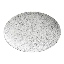 Тарелка овальная Maxwell & williams Икра 30 х 22 см пепел