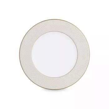 Тарелка пирожковая Narumi Золотая паутина 16 см, фарфор костяной