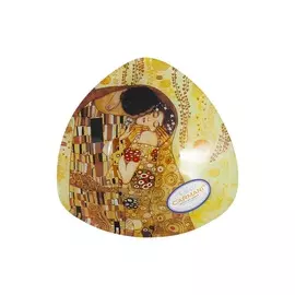 Тарелка стеклянная Carmani Поцелуй 17х17 см