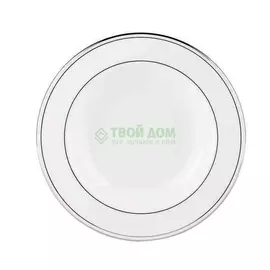 Тарелка суповая LENOX Платиновый кант 23 см