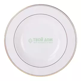 Тарелка суповая LENOX Золотой кант 23 см