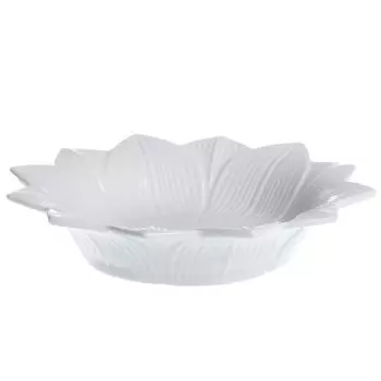 Тарелка суповая Myatashop Lotus magic белая 22 см