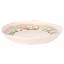 Тарелка Top Art Studio акцент розовая Мадейра 24 см