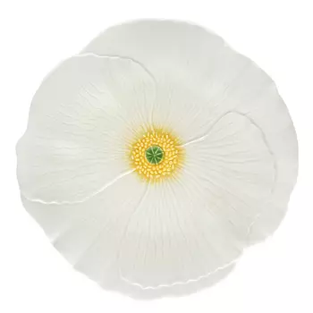 Тарелка Top Art Studio Флер Королева Эстева блан 25 см