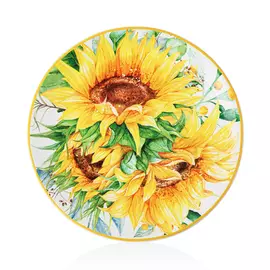 Тарелка закусочная Certified Int Подсолнухи 23 см