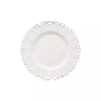 Тарелка закусочная Easy life elite белый 21 см