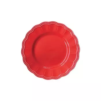 Тарелка закусочная Easy life Elite красная 21 см