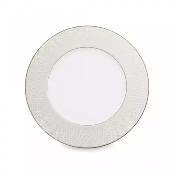 Тарелка закусочная Narumi Золотая паутина 23 см, фарфор костяной