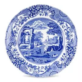 Тарелка закусочная Spode голубая Италия 20 см