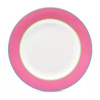 Тарелка закусочная Spode Калипсо костяной фарфор розовая 24 см
