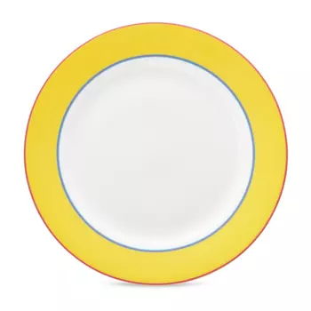 Тарелка закусочная Spode Калипсо костяной фарфор желтая 24 см