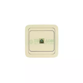 Телефонная розетка Makel тf крем