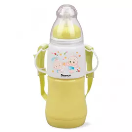 Термобутылочка с соской Fissman 230 мл желтый