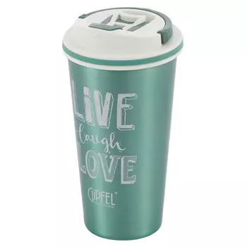 Термокружка вакуумная Gipfel Megapolis 500 мл зеленая