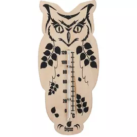 Термометр "Сова" 16,6*7,5 см для бани и сауны "Банные штучки" /10