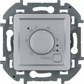 Термостат для теплого пола Legrand Inspiria, цвет - алюминий