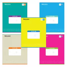 Тетрадь Brauberg Монохром 18 л линейка