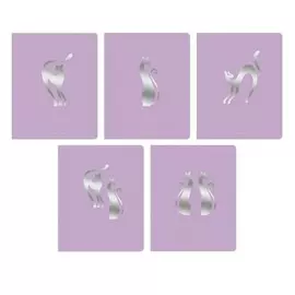 Тетрадь Даринчи Total lilac "Изящные кошки"