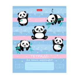 Тетрадь для записи иероглифов Hatber Забавные панды 48 л А5