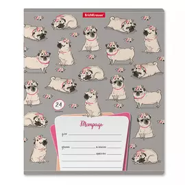 Тетрадь Erich Krause Chilling Dog линейка 24 л