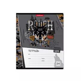 Тетрадь Erich Krause Rough Native клетка 24 л