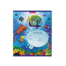 Тетрадь ErichKrause Мир из пластилина, 12 листов, линейка