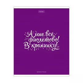 Тетрадь Hatber Тетрадь любимого цвета 40 л А5 клетка