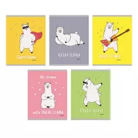 Тетрадь Канц-Эксмо День ламы 48 л клетка