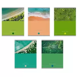 Тетрадь Канц-Эксмо Природные цвета 48 л клетка