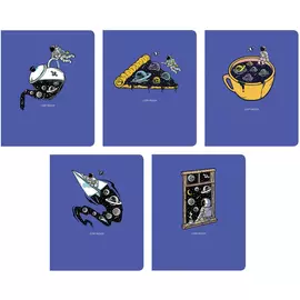 Тетрадь Канц-Эксмо Total Blue. Cosmic А5 48 л клетка в ассортименте