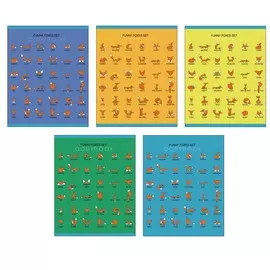 Тетрадь Канц-Эксмо Забавные лисята 96 л клетка