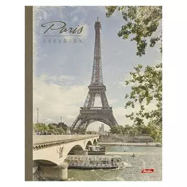 Тетрадь на кольцах Hatber "Париж" 120 л клетка