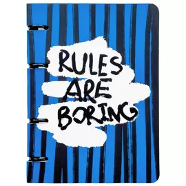 Тетрадь общая Be Smart Bad Girl синие полоски 15,5x21,2 см 80 л в клетку