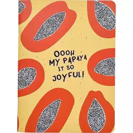 Тетрадь общая Be Smart Fruits папайя 16,5x20 см 48 л в клетку