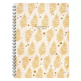 Тетрадь общая Be Smart Garden папоротник 15,6x20,7 см 80 л в клетку