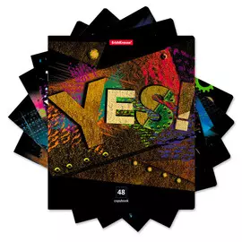 Тетрадь общая ErichKrause "Yes" 48 л линейка
