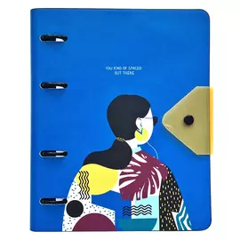 Тетрадь общая Infolio Study Indigo девочка 17,5х21,2 см 120 л в клетку