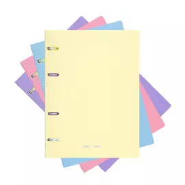 Тетрадь общая на кольцах Erich Krause Pastel ассорти А5 80 листов клетка
