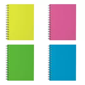 Тетрадь общая на спирали Erich Krause Neon 14,7х20,5 см А5 120 л в клетку в ассортименте