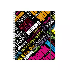 Тетрадь общая на спирали Erich Krause Thank You! А5+ 80 листов клетка