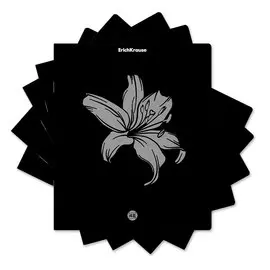 Тетрадь общая ученическая Erich Krause Silver Flowers клетка 48 л в ассортименте