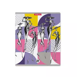 Тетрадь общая ученическая Fashion Sketch клетка 48 л