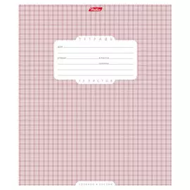 Тетрадь школьная Hatber "Шотландка" 12 л клетка